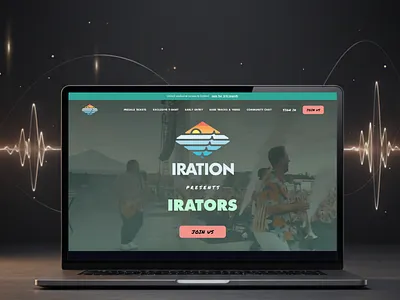 Music Event Landing Page clcik through landing page design dribbble shot landing page design music event landing page ui ux