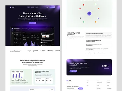 SaaS landing page ui design hero section home page homepage design landing page landing page design landing page ui main page product landing page responsive design saas saas landing page saas template saas ui visual design web design website website design