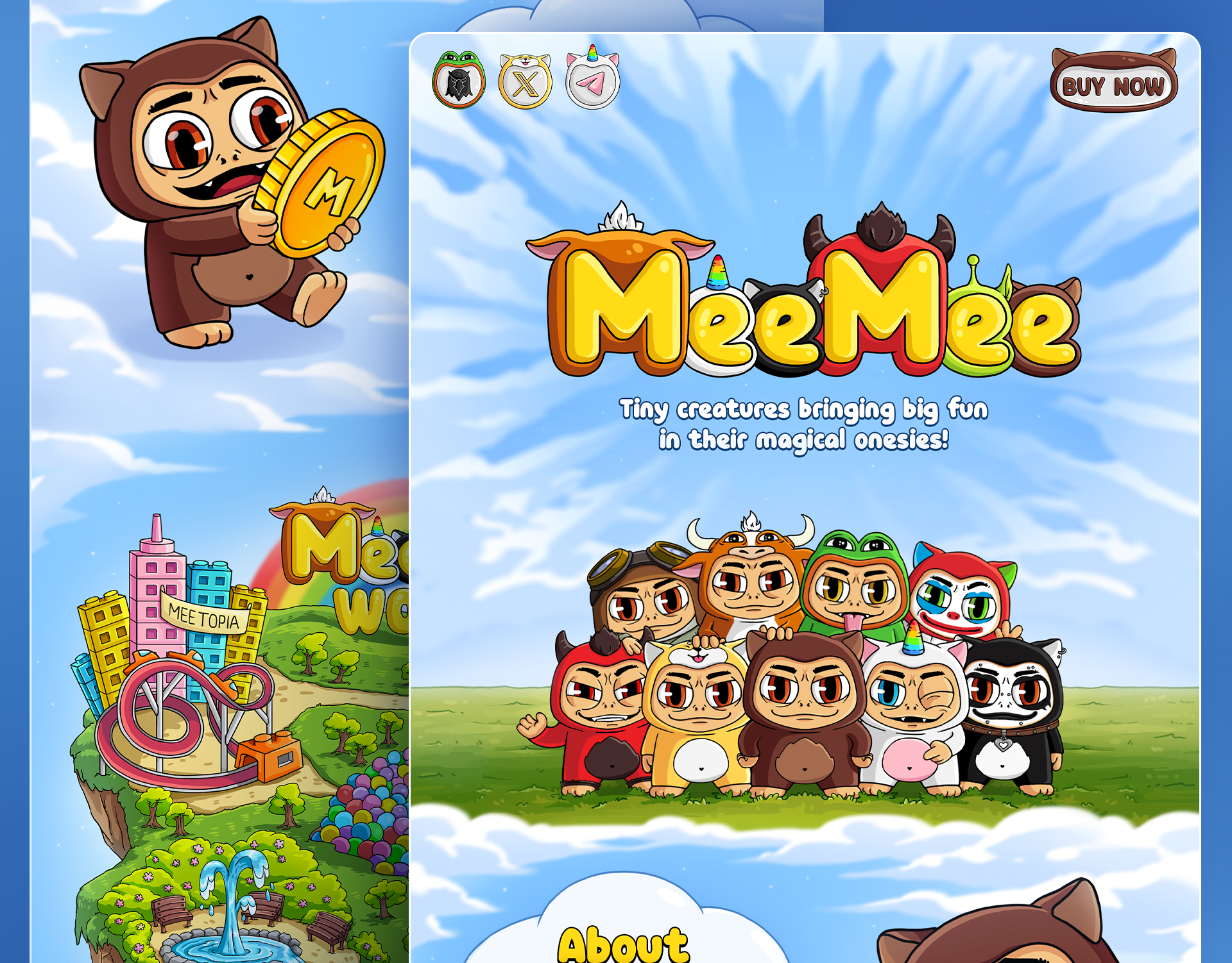 MeeMee — Memecoin landing page. Crypto website design branding crypto crypto art crypto website illustration landing landing page meme meme coin memecoin pepe token token website ui uiux visual identity web design web designer webdesign website