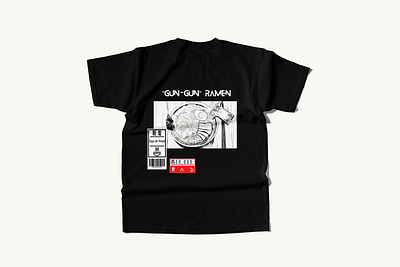 "Gun-Gun" Ramen Shirt after effects animation anime brand branding clothing design drawing fashion graphic design illustration japan logo manga miami product design shirt typography