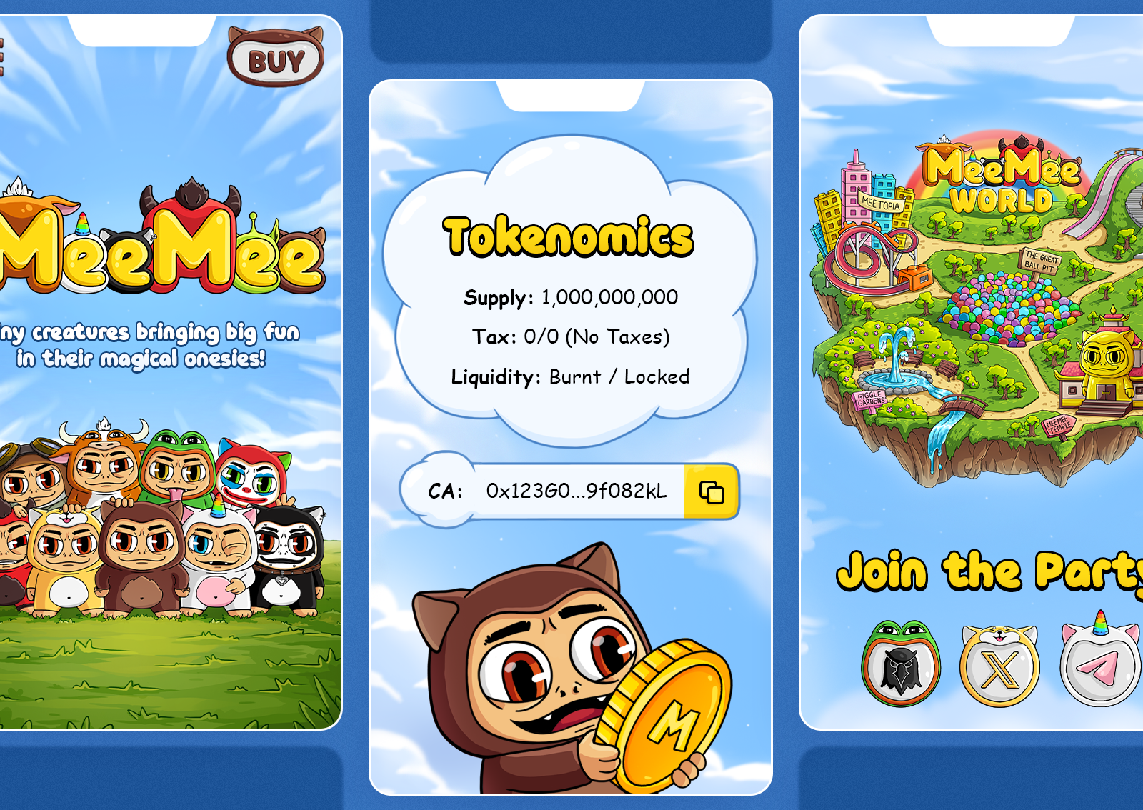 MeeMee — Mobile UI & Responsive Web Design for meme coin by Sofiia on  Dribbble