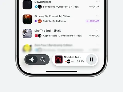 Wave Wallet — music as a single flow appdesign conceptdesign ios music musicplayer playlist productdesign streaming ui ux
