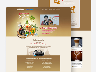 One Page Nestlé Smoovlatte design microsite one page ui ui website ux ux website website