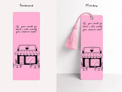Bookmark ( When coffee gets cold) bookmarks bookrealted branding graphic design illustration vector