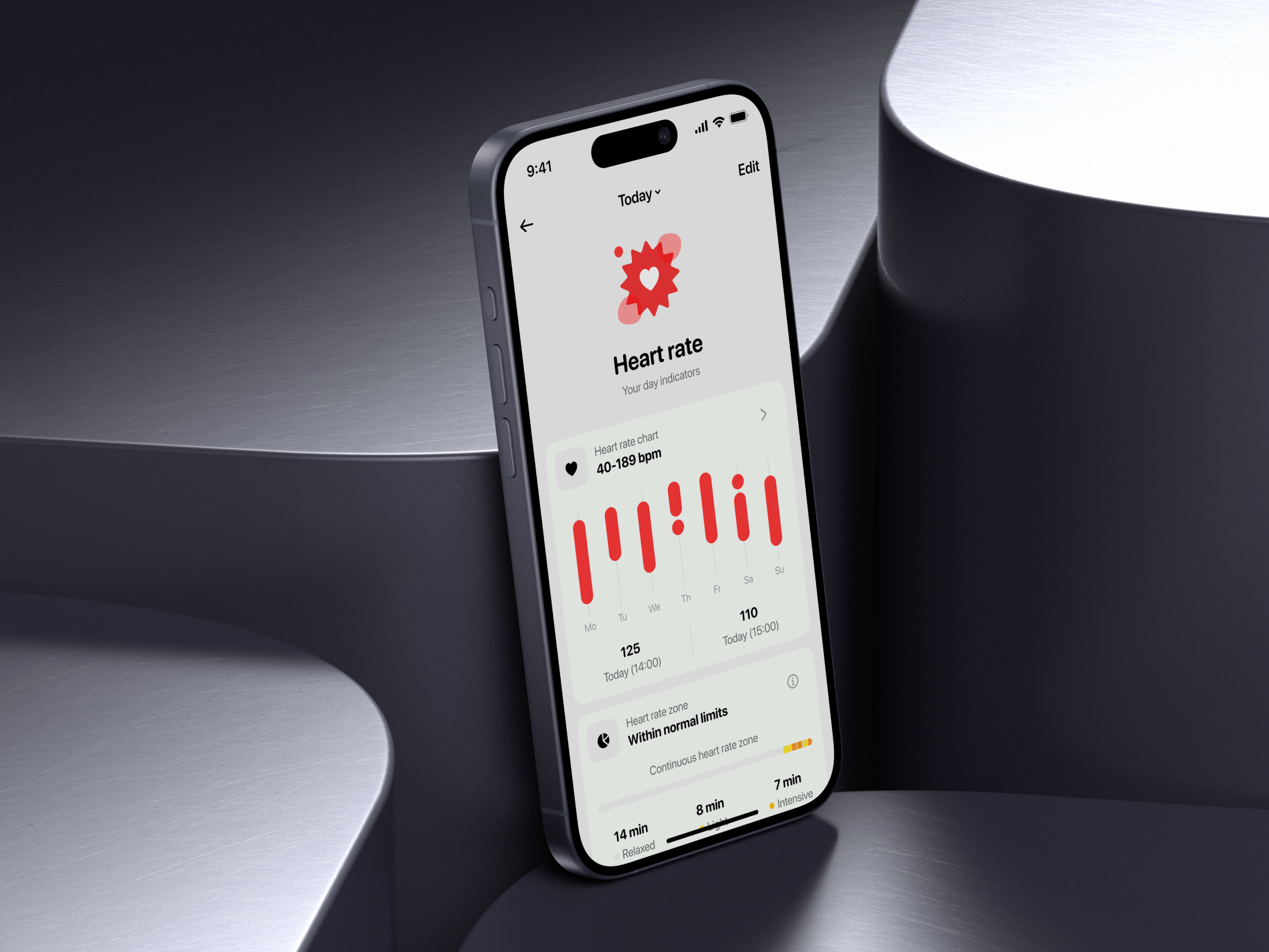 🩺 Mobile app design for health tracking | Hyperactive chart design health healthcare healthcare app heart heart rate hyperactive mobile mobile design product design tracking tracking app ui uiux user experience user interface ux wellbeing wellness