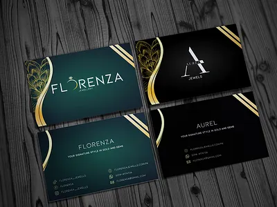 Jewellery Business Card Design branding graphic design logo ui