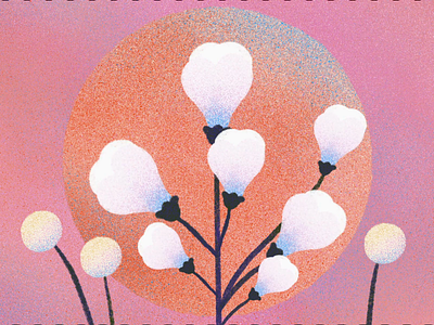 Digital blooms animation blooming blooms flowers gradient illustration valentines