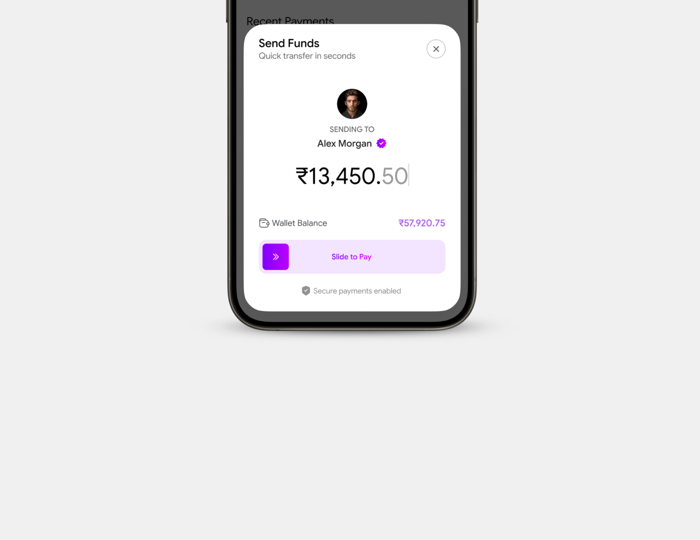 Wallet Payment / Bottom Sheet app bottom sheet clean digital payments finance fintech minimal mobile ui money payment product design ui wallet