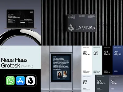 ◼️ Laminar Instruments brand designer brand identity branding design logo logo design