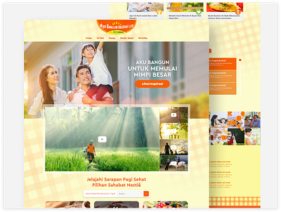 One Page Campaign Sahabat Nestlé Ayo Bangun Indonesia design microsite one page ui ui website ux ux website website