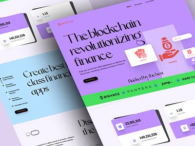 Blockchain Finance Website UI/UX Design bitcoin blockchain blockchain website crypto crypto website cryptocurrency landing page design trading ui ui design uiux uiux design ux web design web3 website website design