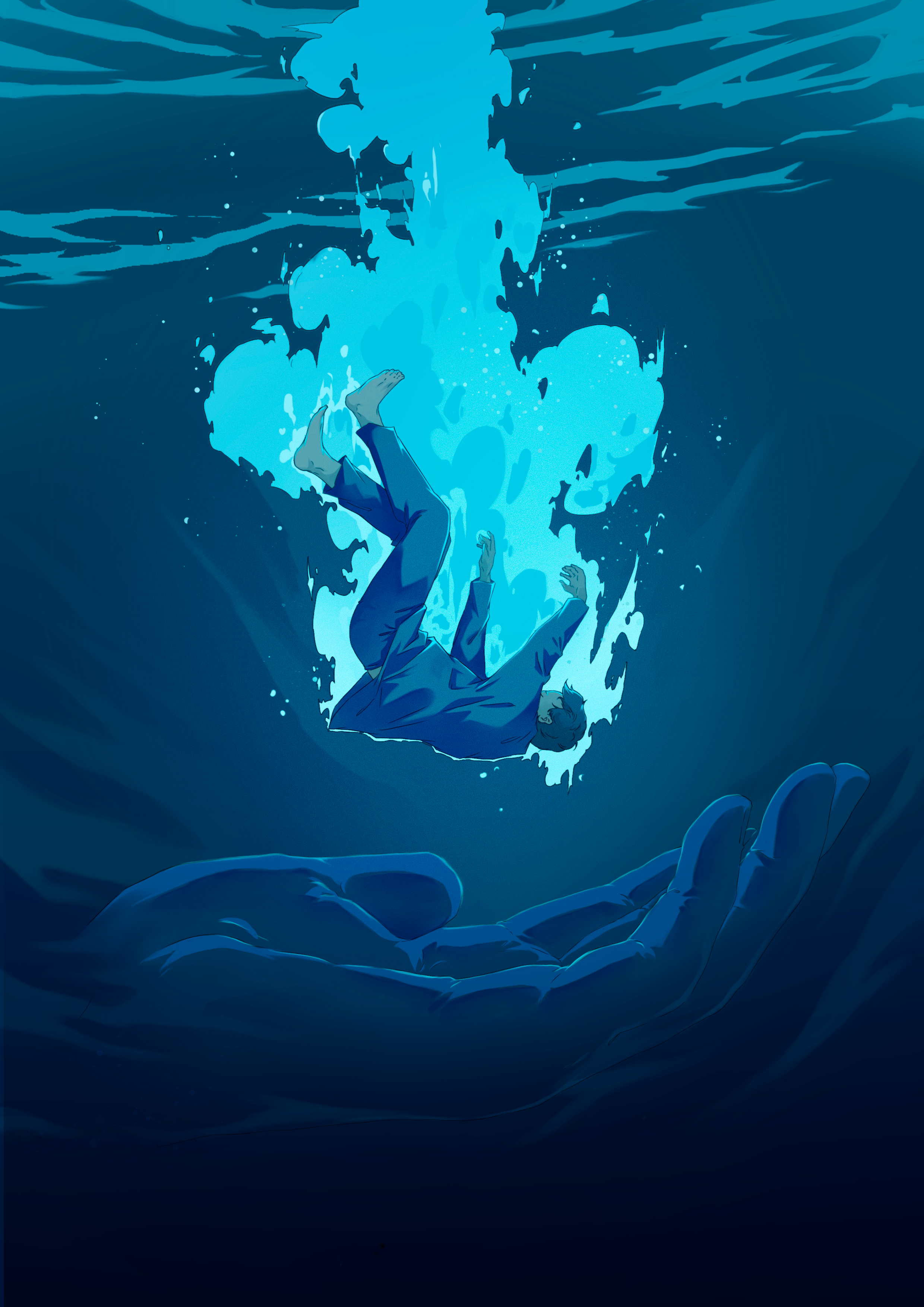 Illustration _ Into the Abyss 2d animation character design concept art illustration promo