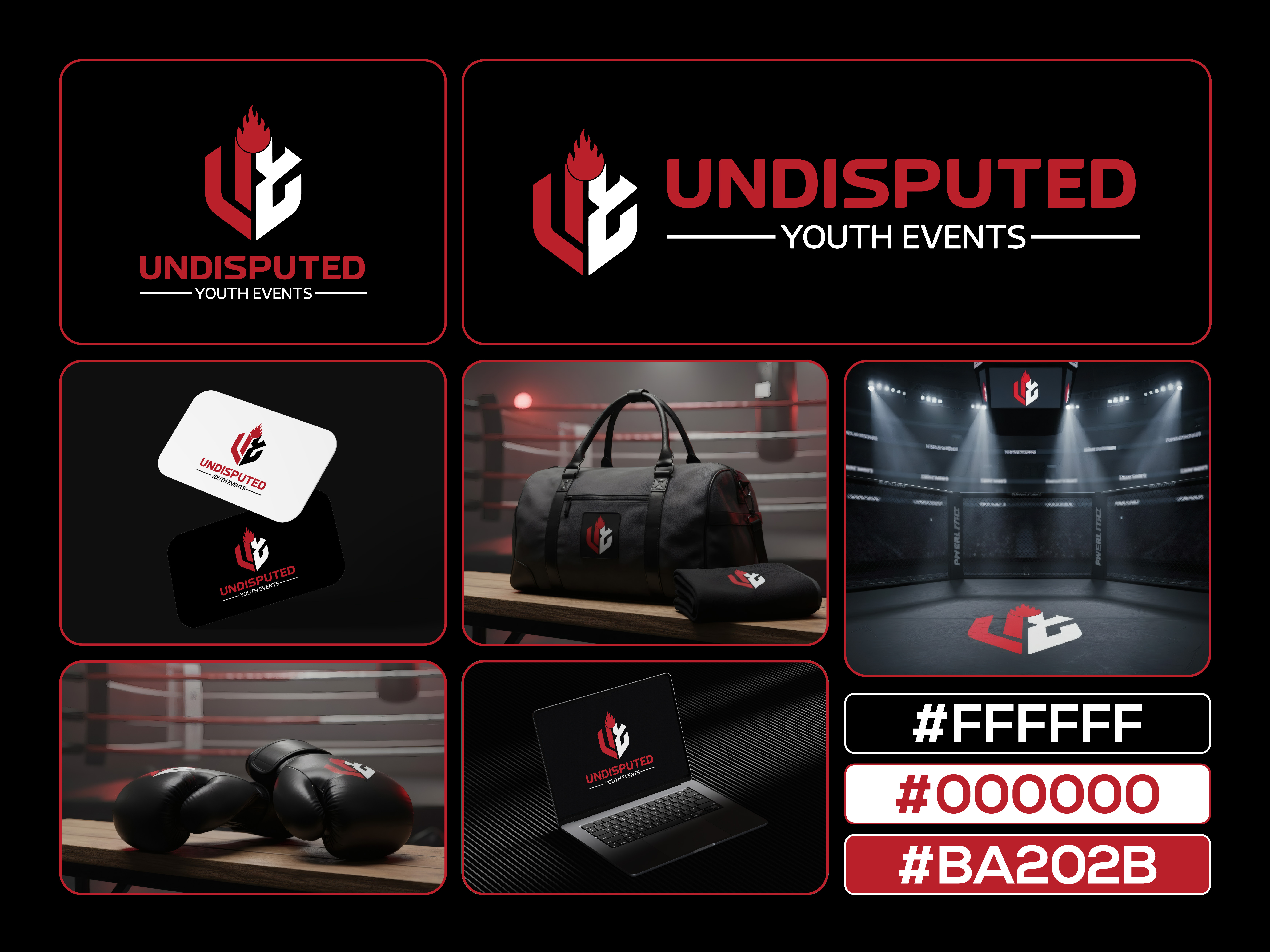 UY Lettermark Logo — MMA, Boxing & Sports Events boxing logo brandkit combat sports logo fight logo lettermark logo logo design mma logo sports events sports logo uy letter logo uy logo uy monogram