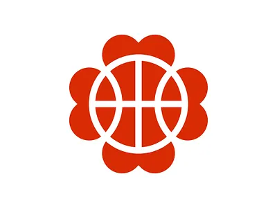 Flower basketball logo ball basketball basketball logo bloom branding design flower flower basketball graphic design icon logo logo design logo designer petal plant sport sport logo symbol