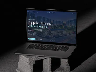 LUMÉA — Modern City Living branding design illustration logo real estate ui ux web website