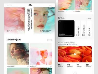 Agency Website Design agency agency website app design clean minimal personal personal website ui ui designer ui ux design