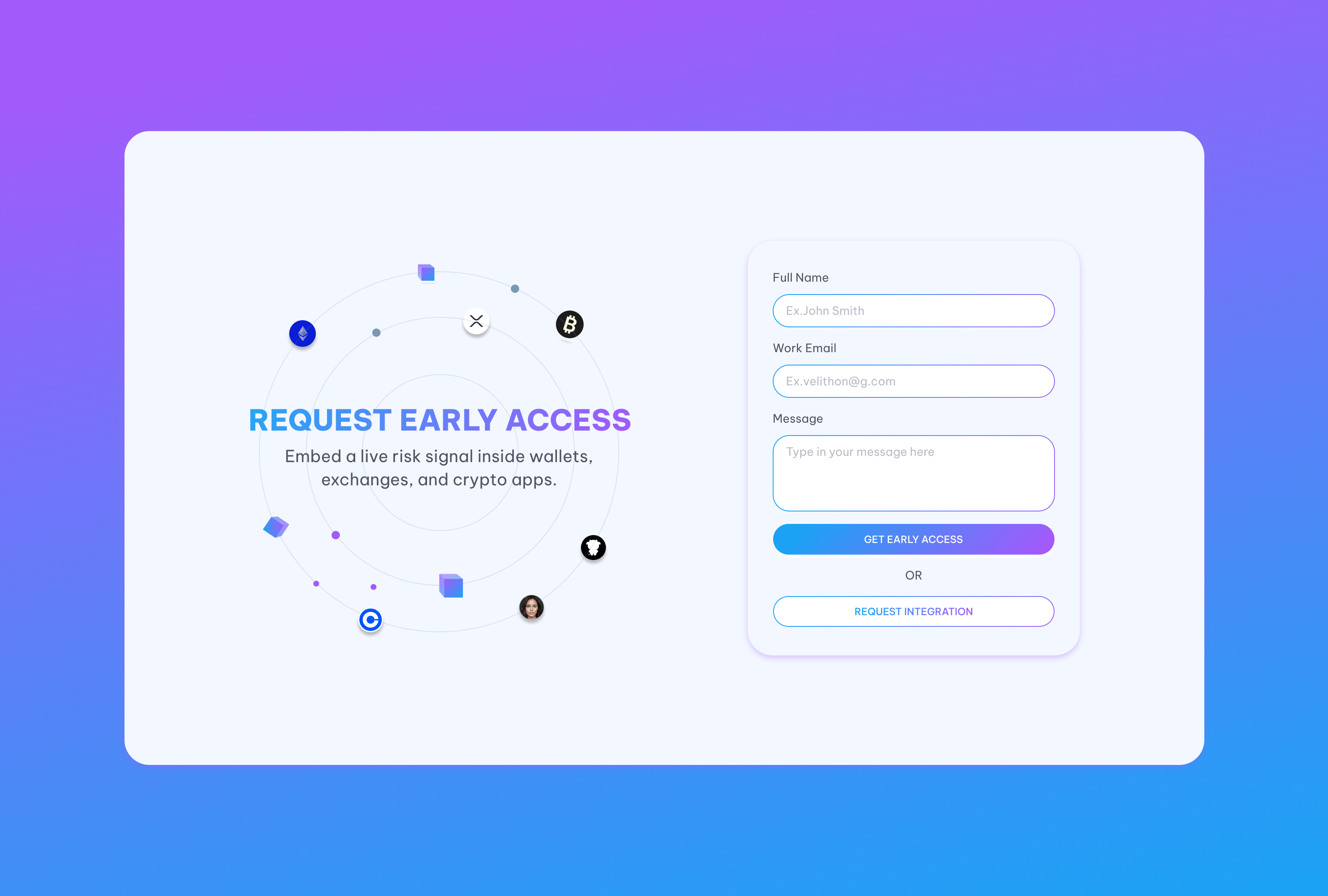 Example of Crypto Web App UI/UX Design