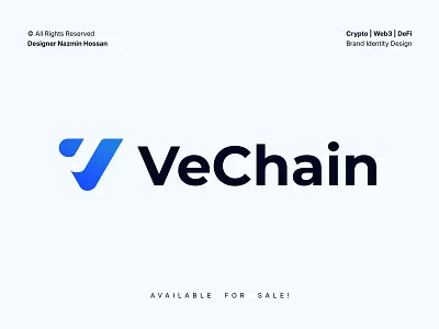 VeChain Logo Redesign Modern Letter V for Crypto, AI & Web3 brand designer brand identity brand logo brand strategy branding branding system crypto branding crypto logo fintech branding logo logo design logo designer modern logo saas branding tech identity tech startup visual identity web3 logo