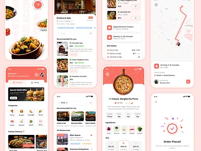 Food Delivery Mobile App UI Fast Ordering & Seamless Dining design inspiration dining app design dribble design food delivery app food delivery ui food ordering app ui mobile app development mobile ui design modern app interface online food ordering app product design restaurant app ui restaurant mobile app ui ux design user experience design