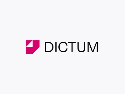 Dictum - logo design concept brand branding design graphic design icon illustration logo typography vector