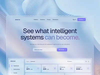 AI Analytics Dashboard — Light UI ai clean concept design dashboard design graphic design landing page ui