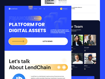 Crypto Landing Page Website Design bitcoin blockchain branding crypto cryptocurrency design exchange homepage interface landing page laniding nft page solana trade ui wallet web web design website