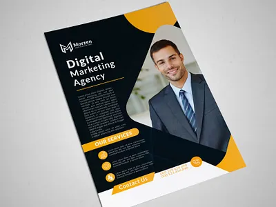 Digital Marketing Agency Flyer Design 3d animation branding design graphic design illustration logo ui ux vector