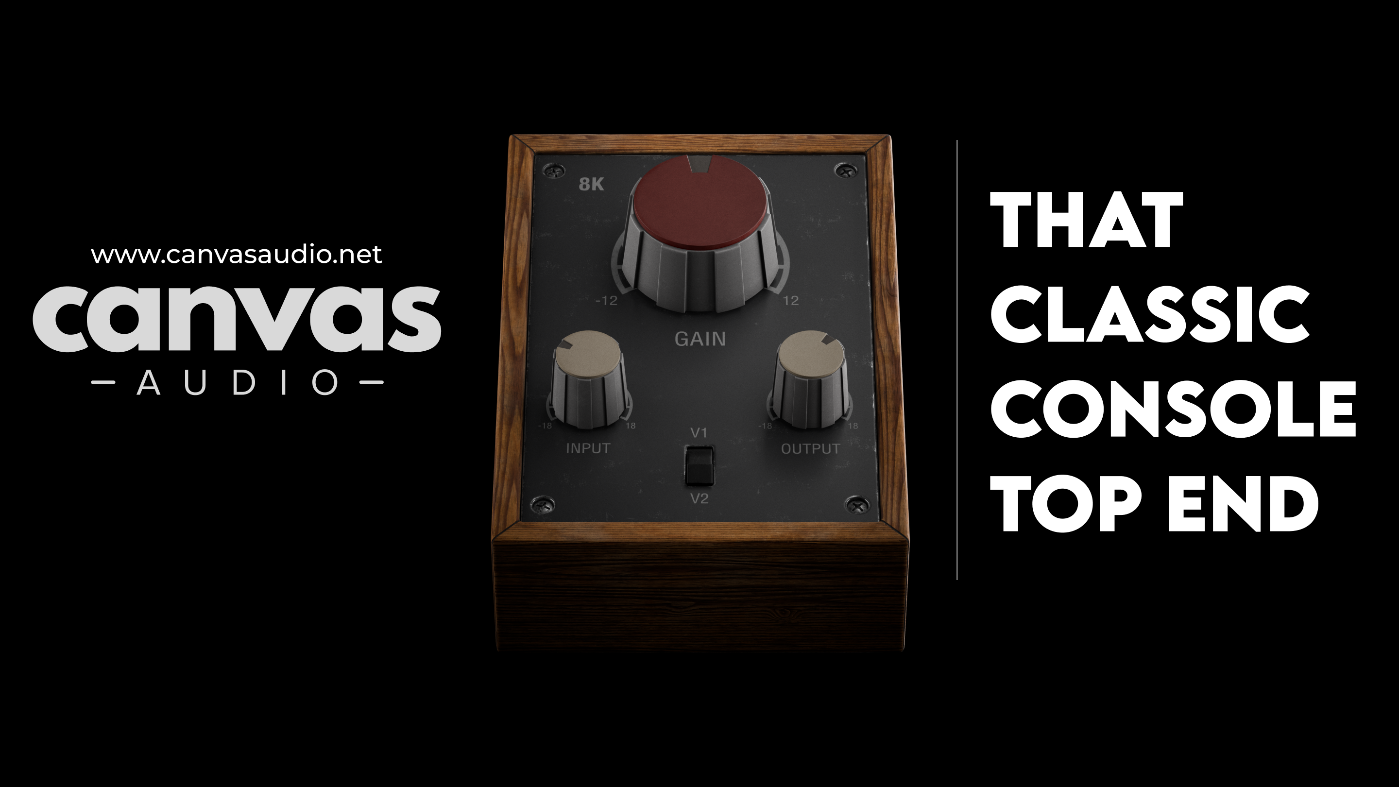 "8K" VST Console Top End Design | Canvas Audio 3d modeling au plugin audio plugin graphic design music tech musicproduction ui vst vst design vst plugin