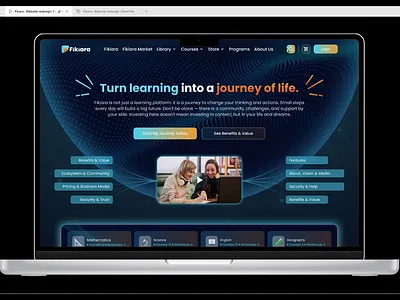Modern EdTech Landing Page UI app clean ui e learning edtech education figma landing page mobile app modern website saas website ui ui design uiux ux design web design web ui website website design