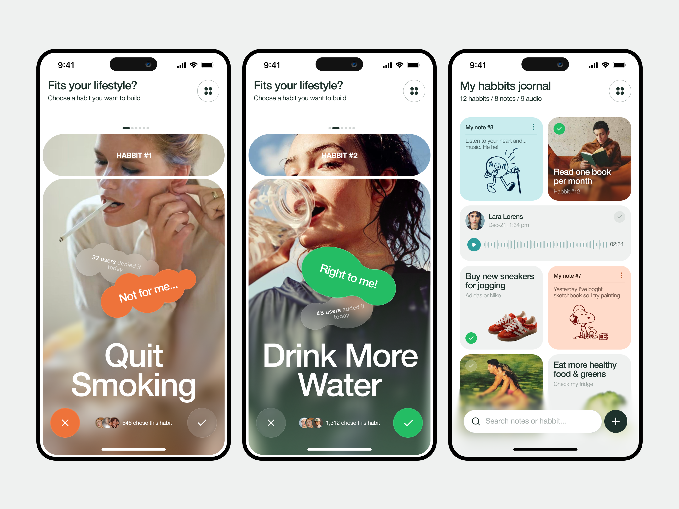 HabitPlay — Gamified Healthy Habits Mobile App Design android best ui daily tasks app gamification goals habit tracker mobile app healthy habits app home screen ios journal app laconic interface mobile app design mobile interface mobile ui design motivation app personal app productivity app progress tracking routine builder wellness app