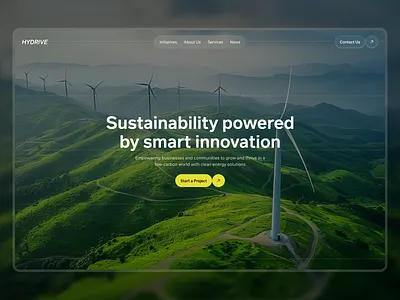 Clean Energy Website UI/UX | Sustainability & Green Tech b2b cleanenergy climatetech design energy green tech greentech landing page luxury website renewableenergy startup sustainability ui web web design webdesign website website design