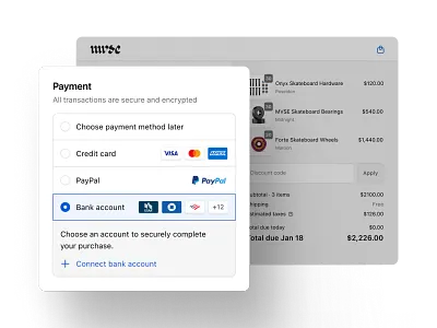 Payment Selector Finance UI agency ai design ai design agency animation design dtmotion framerstudio landing page nocode nocodeagency pieartstudio ui