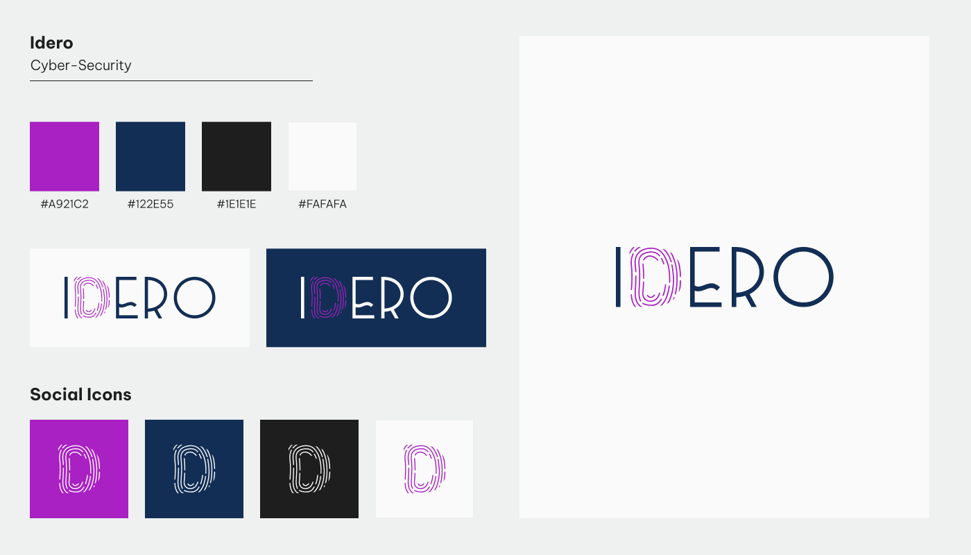IDERO - LOGO DESIGN branding design graphic design logo