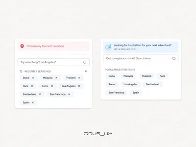 Destination Search Dropdowns challenge design learning trends ui ux