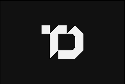 Monogram logo TD branding design graphic design lettermark logo monogram typography