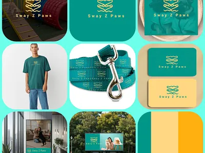 S+Z Sway Z Paws #pet #trainer #doglover branding dog lover graphic design logo design motion graphics trainier