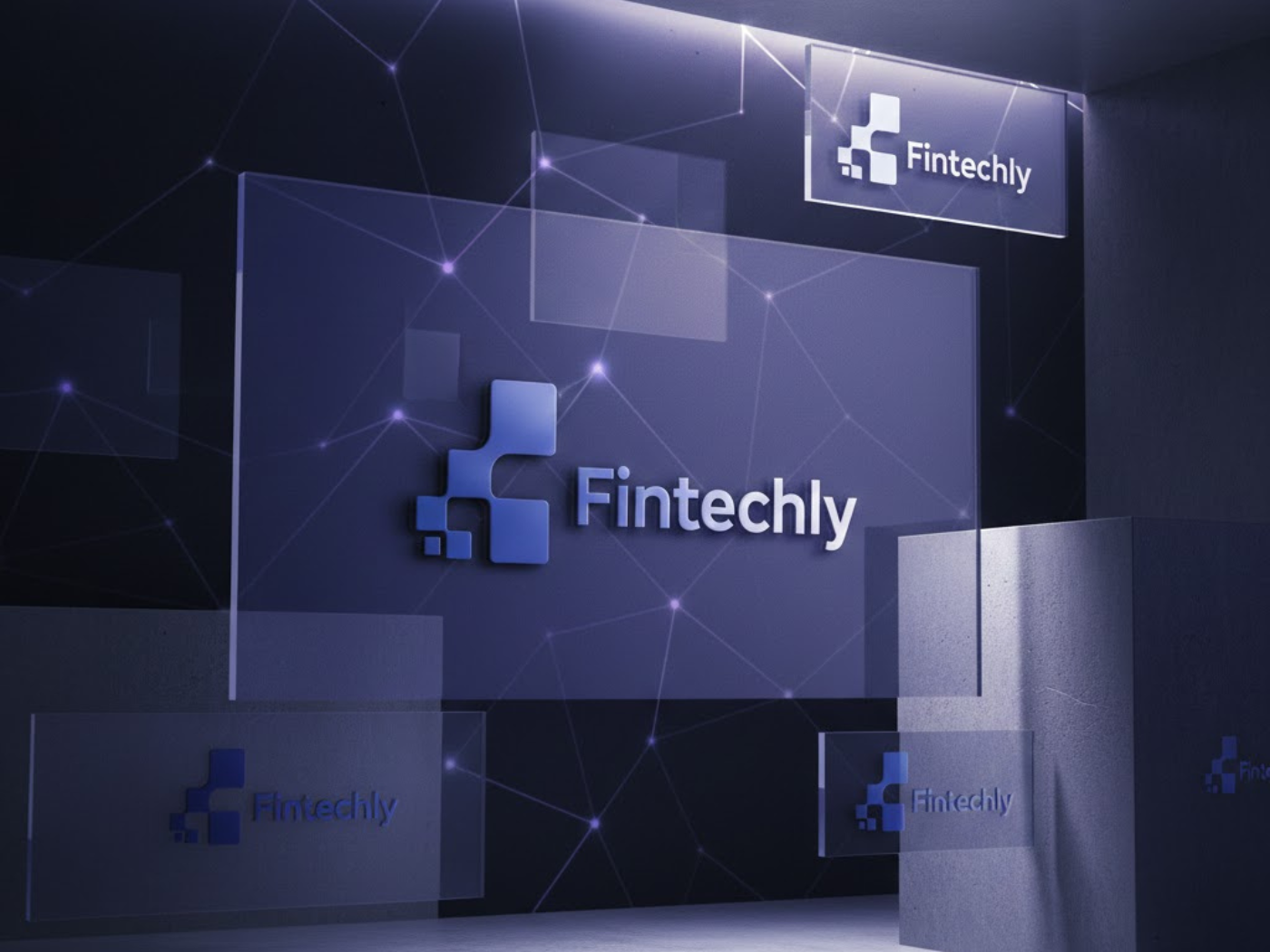 Fintechly – Modern Fintech Logo Design 3d app logo design brand identity design branding corporate logo digital finance branding financial logo fintech branding fintech logo design graphic design logo modern logo design saas logo tech startup logo ui