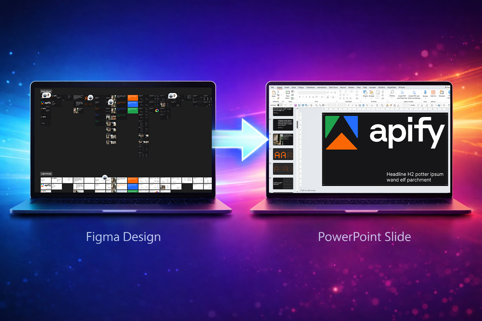Example of Figma To Power Point Coversion Project