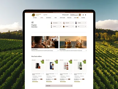 AI Product design interface wine e-commerce ✦ Hedonism Wines ai animation design interaction landing page motion graphics service site startup ui ux web design website