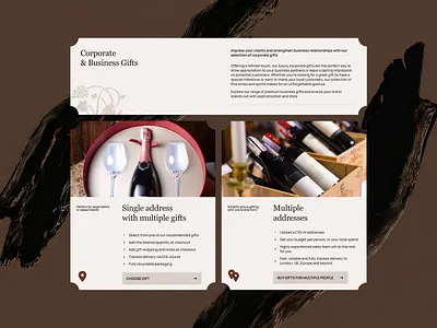 AI Product design interface gifting ui ✦ Hedonism Wines ai animation design interaction landing page motion graphics service site startup ui ux web design website