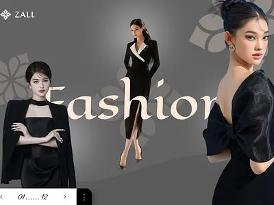 Fashion Web Design fashion moda style ui ux web design