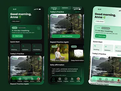 Airivian Mental Health App app branding graphic design product design ui ux