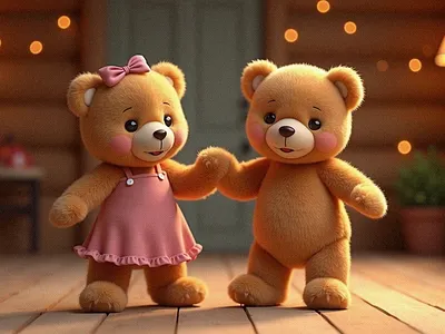 AI Teddy Bears in Love | Romantic Animation Short 3d ai ai art animation artificial character design concept art creative ai generative ai intelligence leonardo love story midjourney motion romantic short film teddy bear ui video