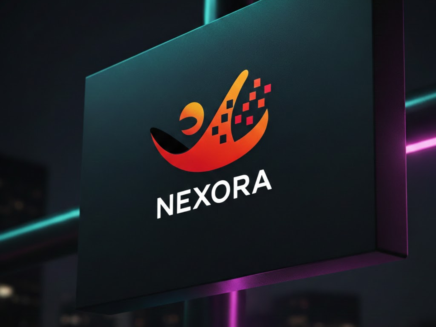 NEXORA - Logo Design Concept 3d abstract logo brand identity brand identity design branding creative logo digital branding digital logo it company logo logo logo design logo inspiration minimal logo minimalist logo modern logo professional logo startup branding startup logo tech logo ui branding