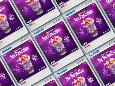 Ice Cream Social Media Post Design 3d animation branding chocolate desgin designinspiration food foodie graphic design icecream icecreamlover logo motion graphics ui