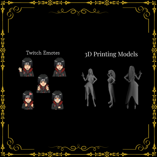 Commission for Twitch Emotes &3D Printing Models 1 by Hammad Hussain on ...