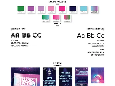 Magic Within Us branding Guide for AAFOC AWARD branding design graphic design illustration logo typography ui