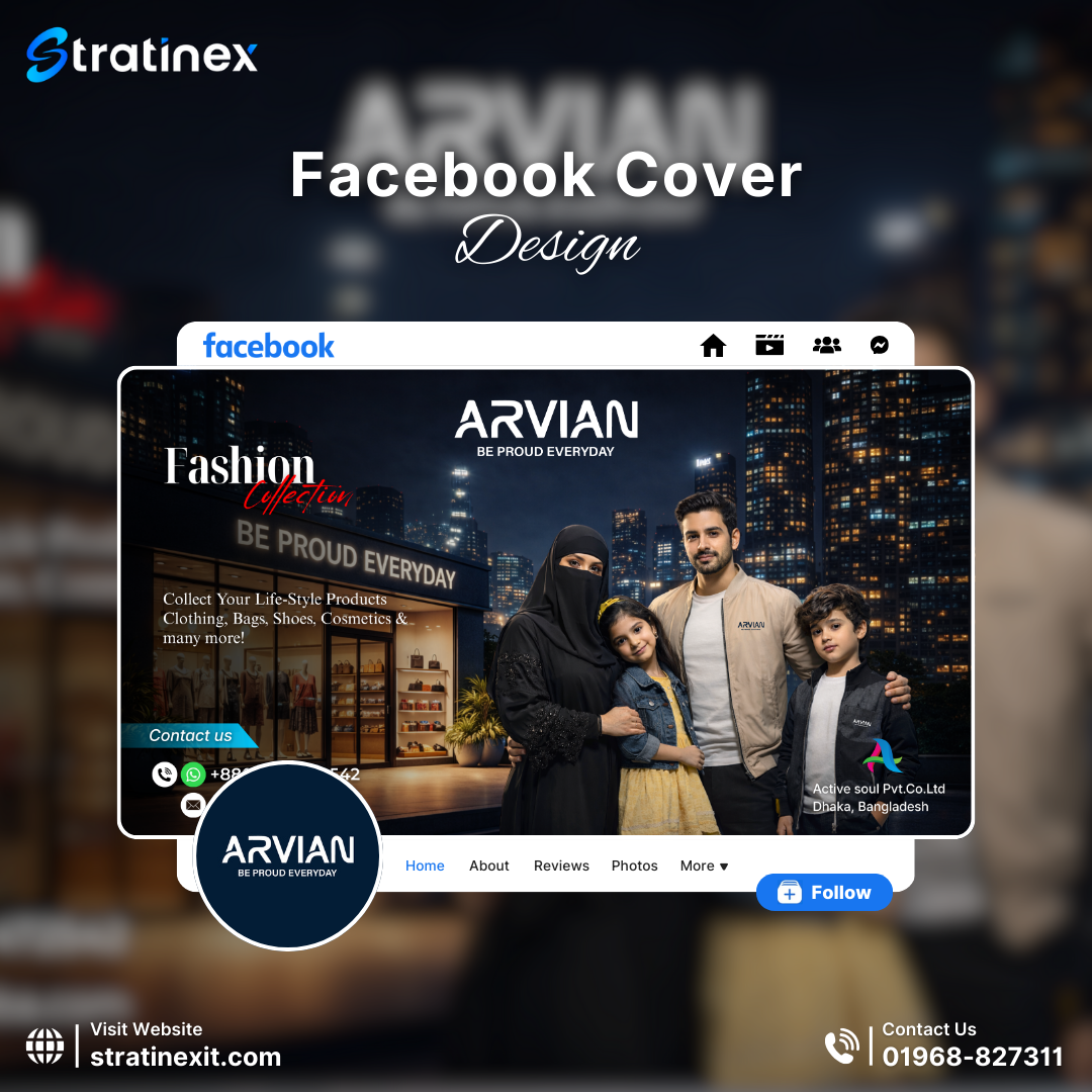 ARVIAN - Facebook Cover Design for Fashion Brand banner design brand identity branding creative design digital marketing dribbble design facebook cover facebook cover design fashion brand fashion marketing graphic design lifestyle branding marketing design modern design promotional design social media banner social media design ui design urban design visual design