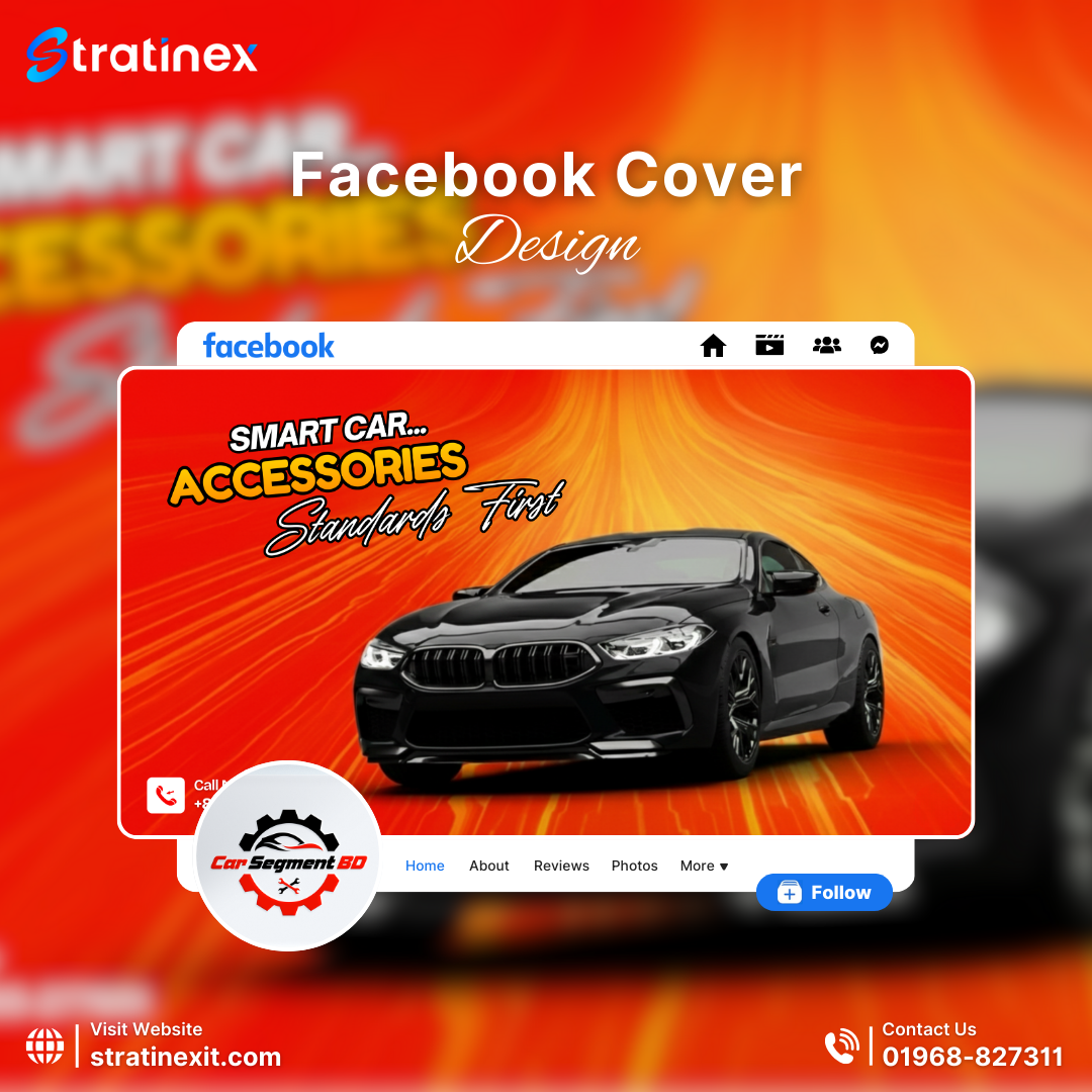 Car Segment BD - Facebook Cover Design for Car Accessories automotive branding automotive design banner design brand identity business cover car accessories car branding creative design digital marketing dribbble design facebook cover facebook cover design graphic design marketing design modern design promotional design social media banner social media design ui design visual design