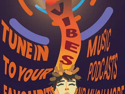 Musical Vibes Poster Ilustration design graphic design illustration inspiration inspirational motivational music poster typography vector